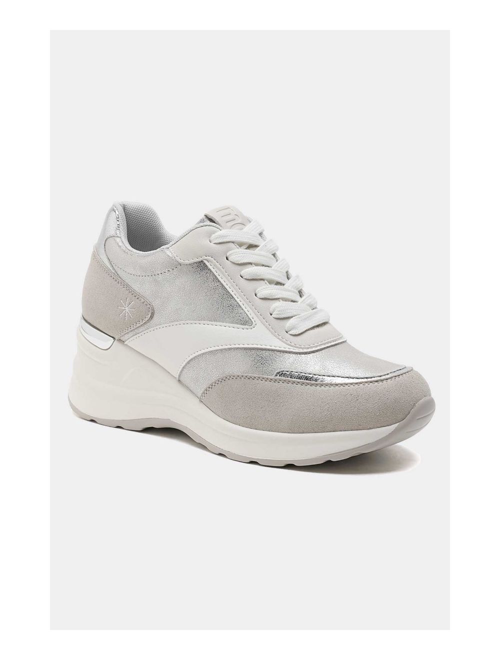 tom&eva Baskets Femmes Talon Haut 24CH-KP4768-Argent