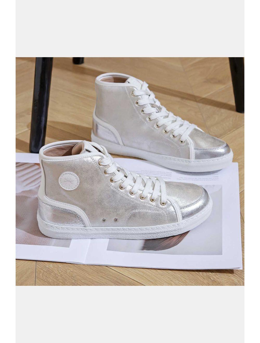 Tom&eva Baskets Montantes Femmes 24CH-KP4762-Argent