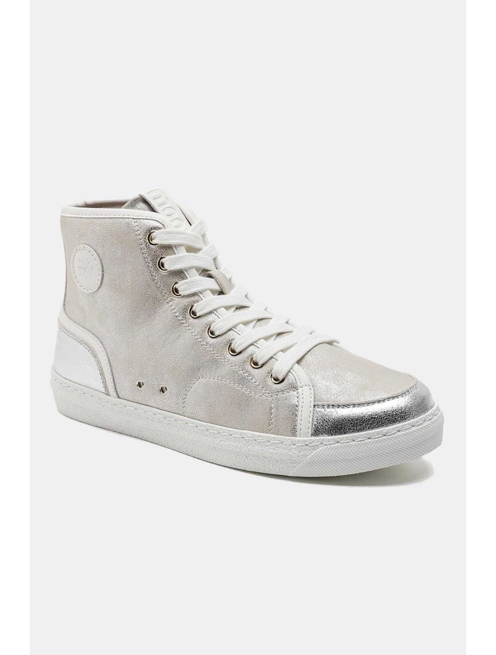 tom&eva Baskets Montantes Femmes 24CH-KP4762-Argent