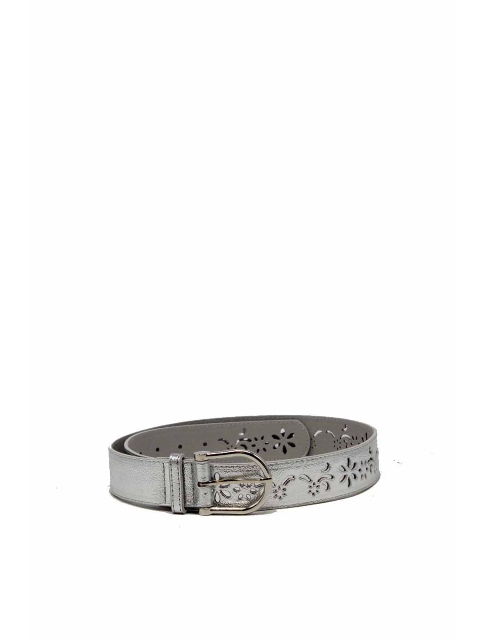 tom&eva Ceinture large ajourée pour femme- LD5820-Argent
