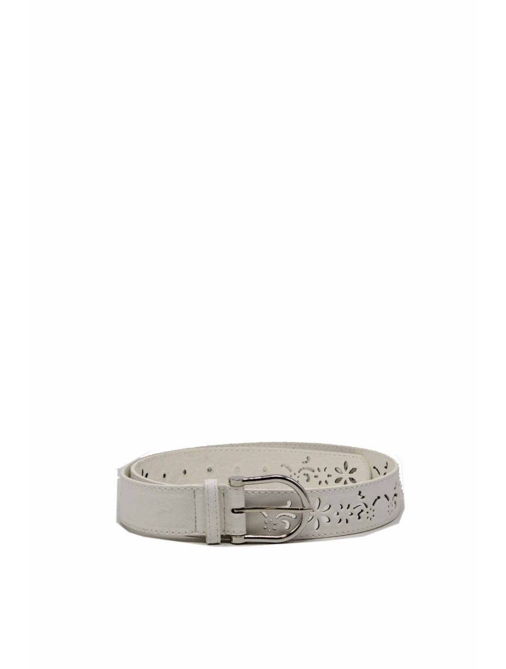 tom&eva Ceinture large ajourée pour femme- LD5820-Blanc