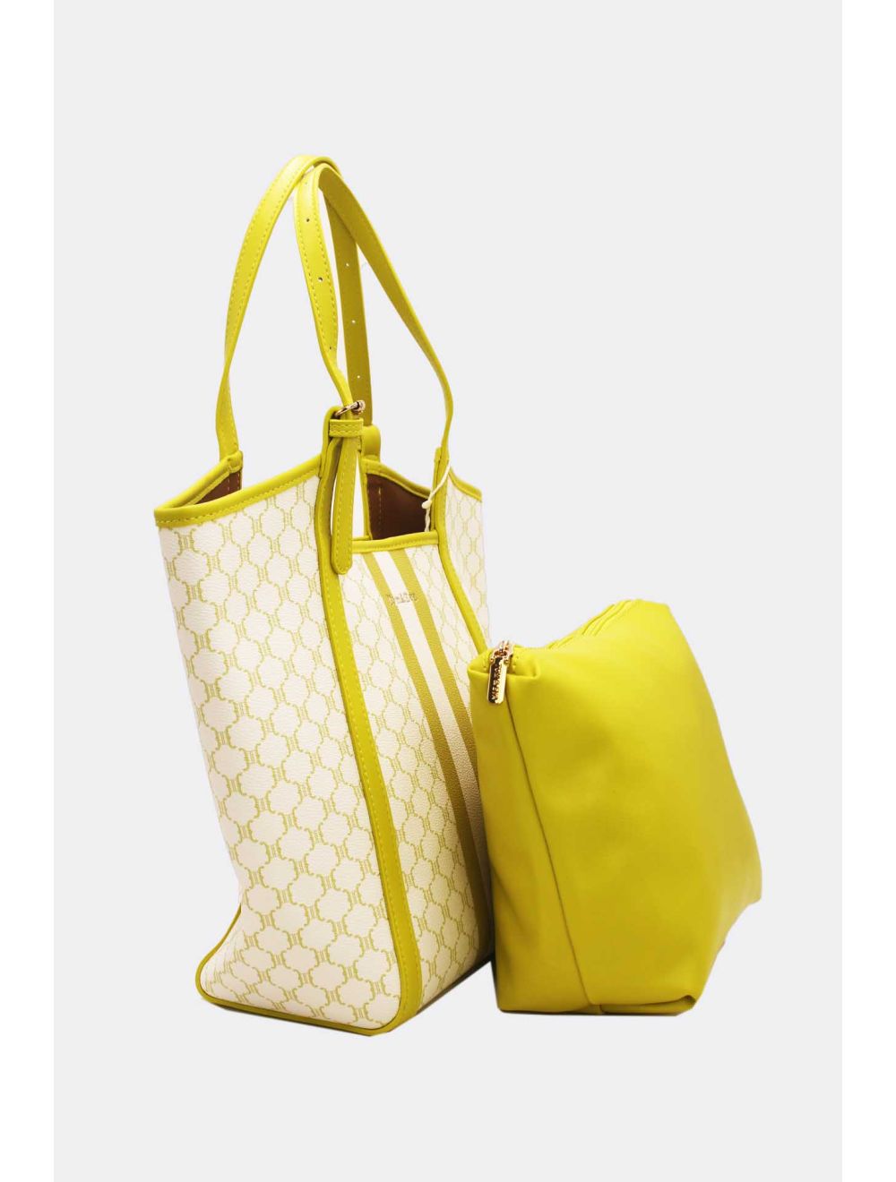 Tom&eva Ensemble Deux Pièces Cabas Monogramme 22B-5590-Jaune
