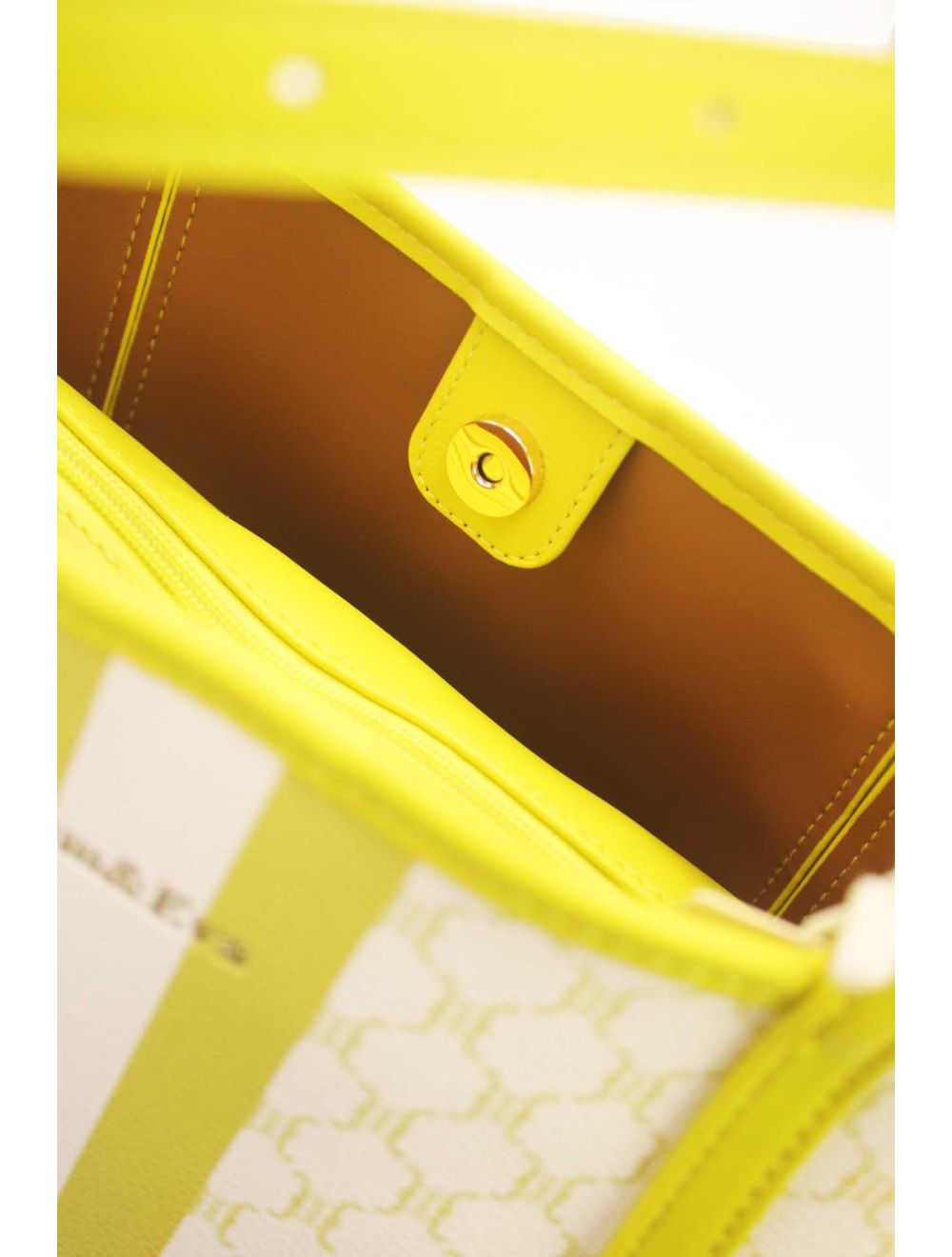 tom&eva Ensemble Deux Pièces Cabas Monogramme 22B-5590-Jaune