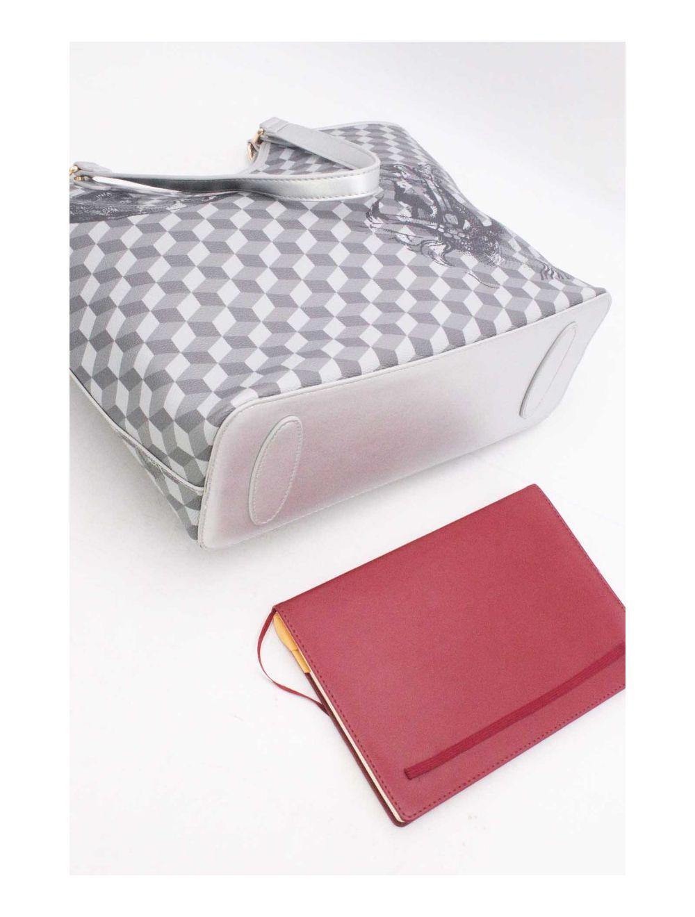 Tom&eva Ensemble Deux Pièces Cabas Monogramme 24B-5874-Argenté