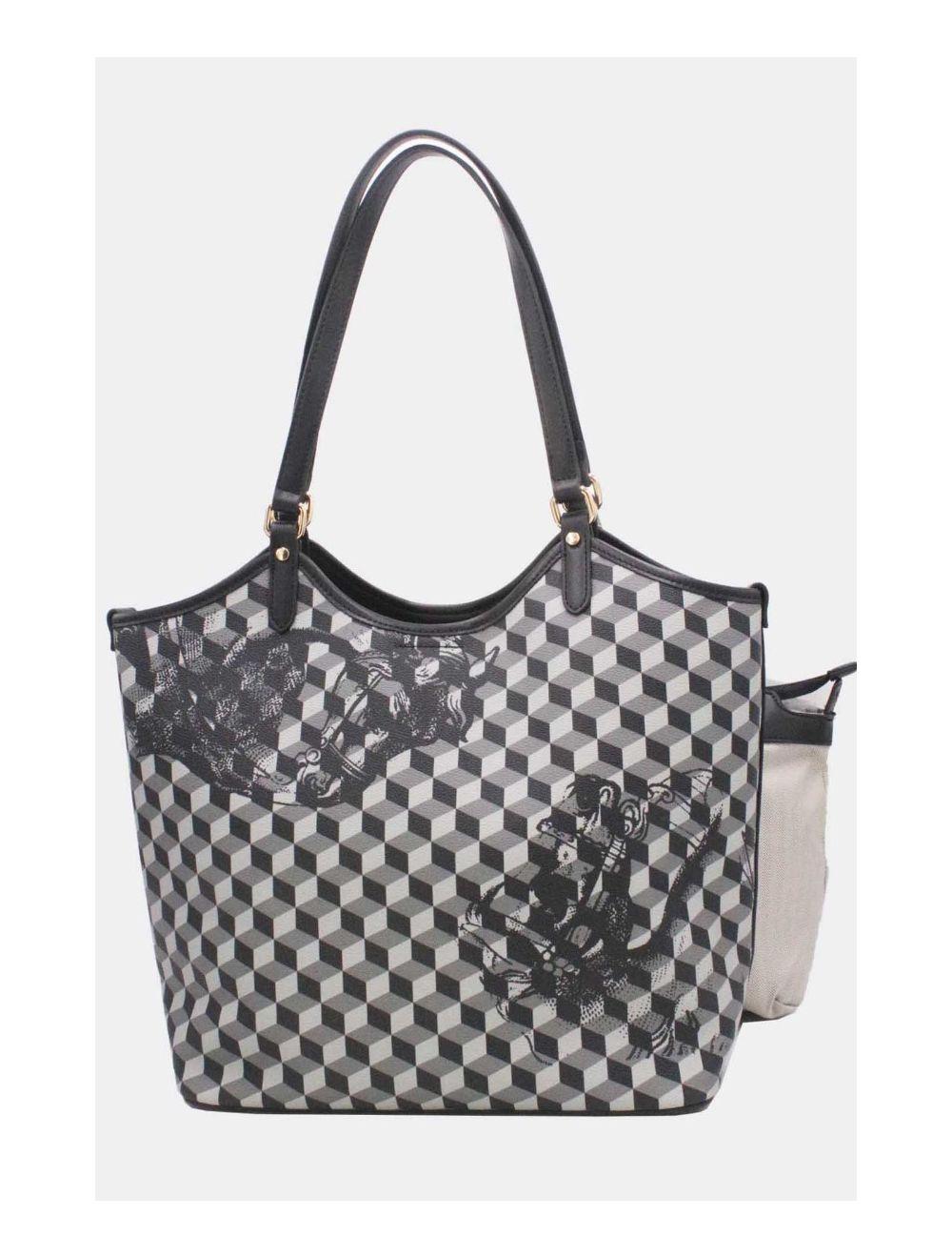 Tom&eva Ensemble Deux Pièces Cabas Monogramme 24B-5874-Noir