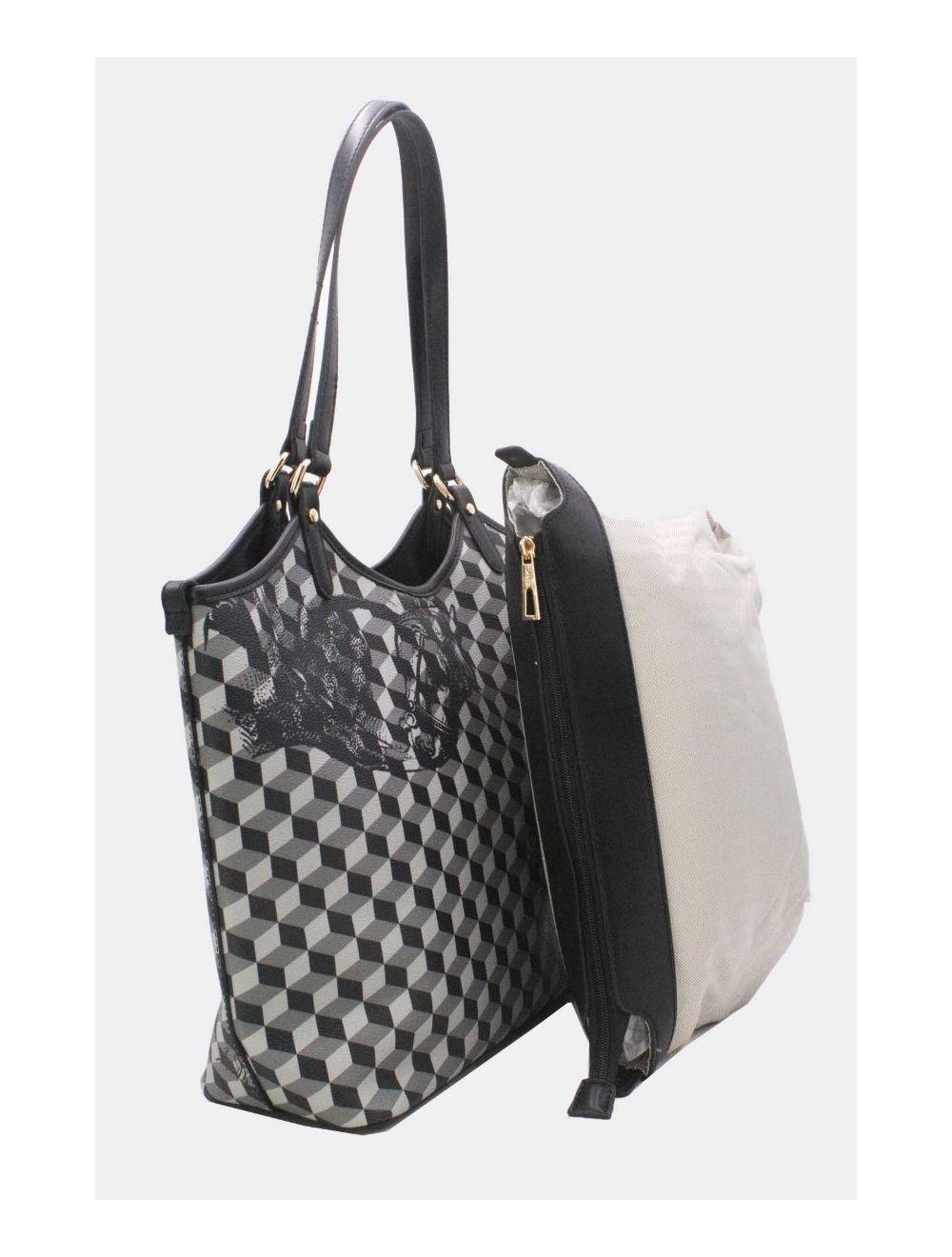 Tom&eva Ensemble Deux Pièces Cabas Monogramme 24B-5874-Noir