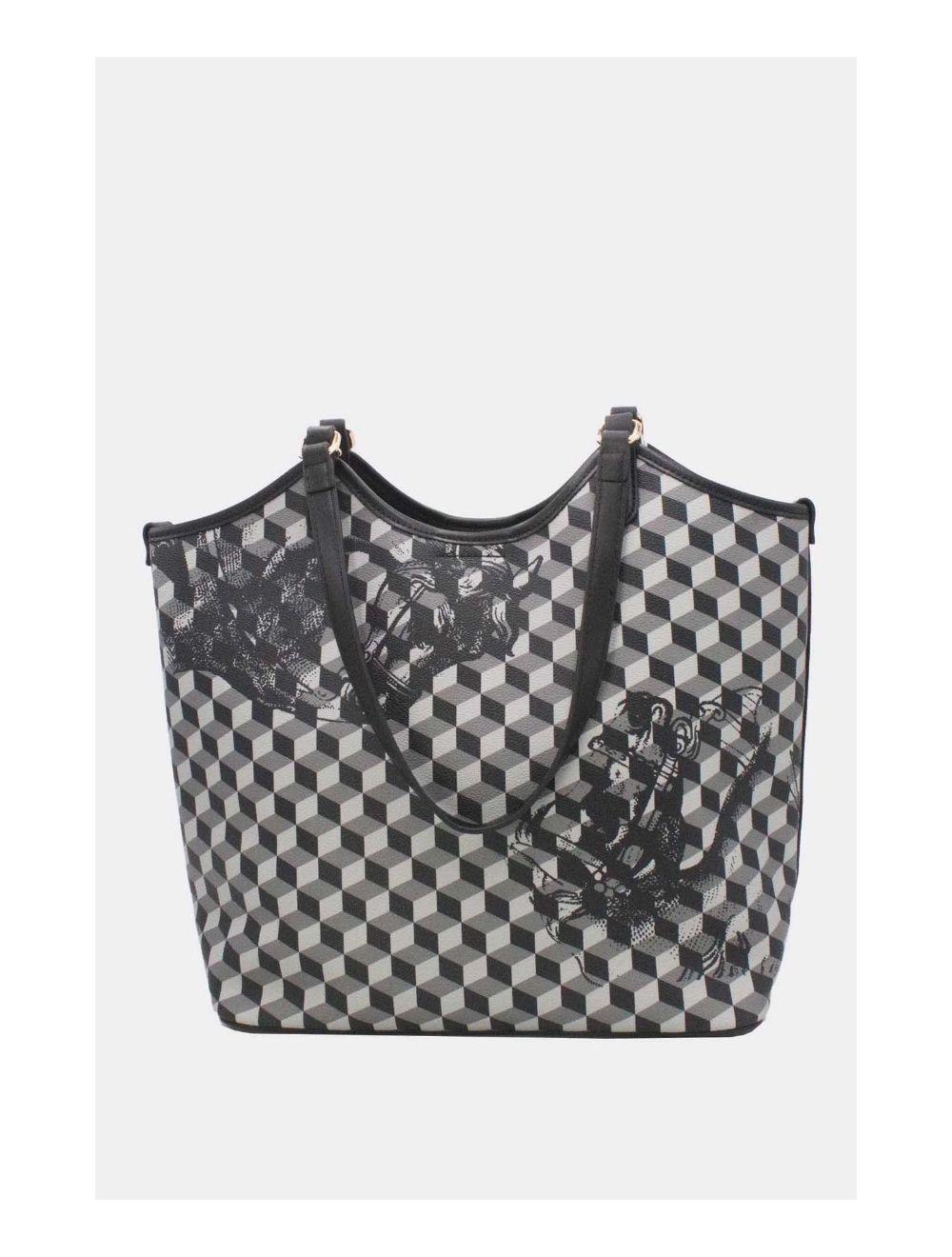 Tom&eva Ensemble Deux Pièces Cabas Monogramme 24B-5874-Noir