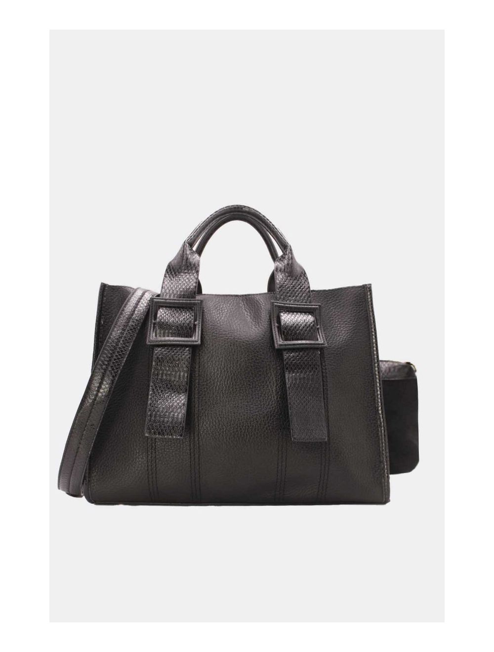 Tom&eva Ensemble Deux Pièces Set Sac Cabas 21C-5205-Noir