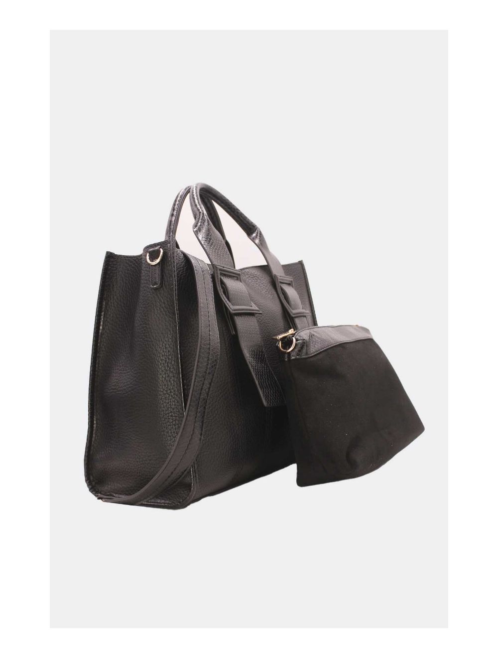 Tom&eva Ensemble Deux Pièces Set Sac Cabas 21C-5205-Noir