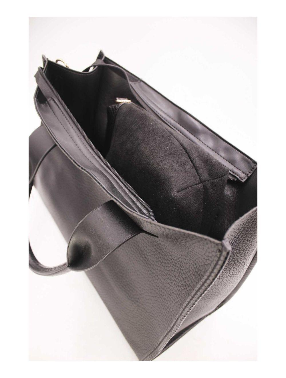 tom&eva Ensemble Deux Pièces Set Sac Cabas 21C-5205-Noir