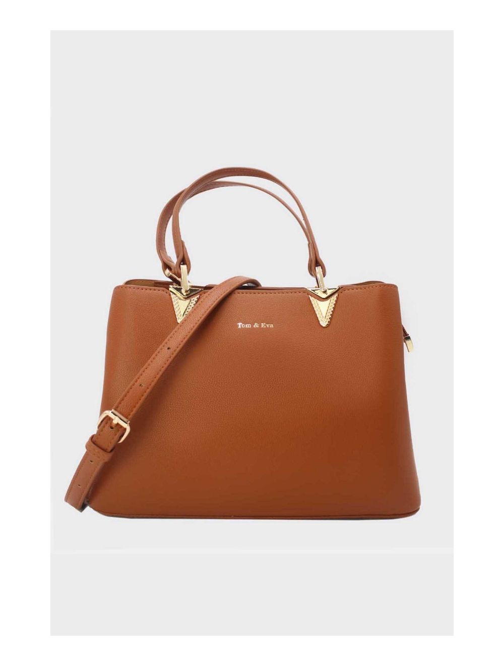 Tom&eva Medium Sac à Main Chic Minimaliste 24B-6000-Marron
