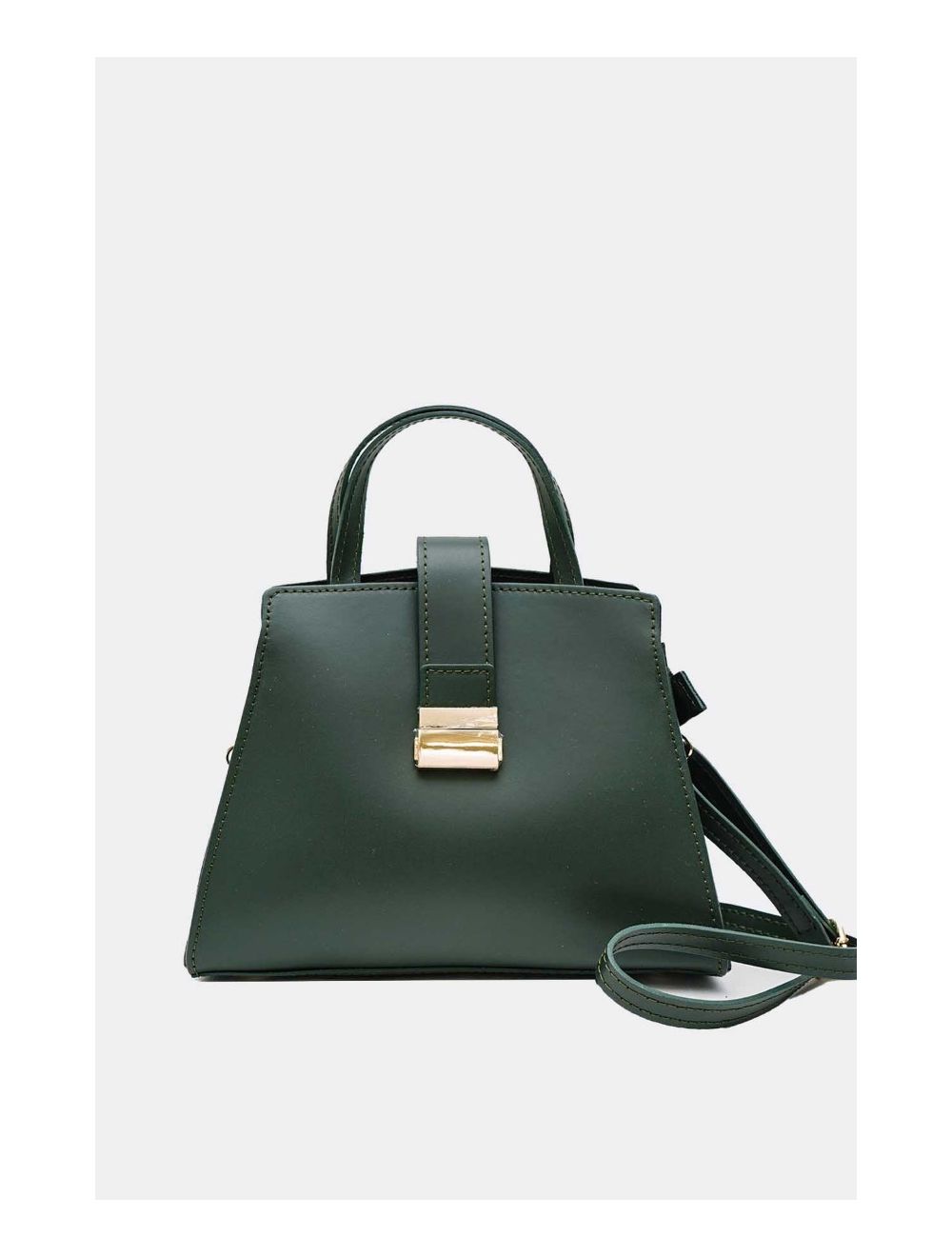 Tom&eva Medium Sac à Main Croûte Cuir Vachette Lisse 4126 ALBA-VERT