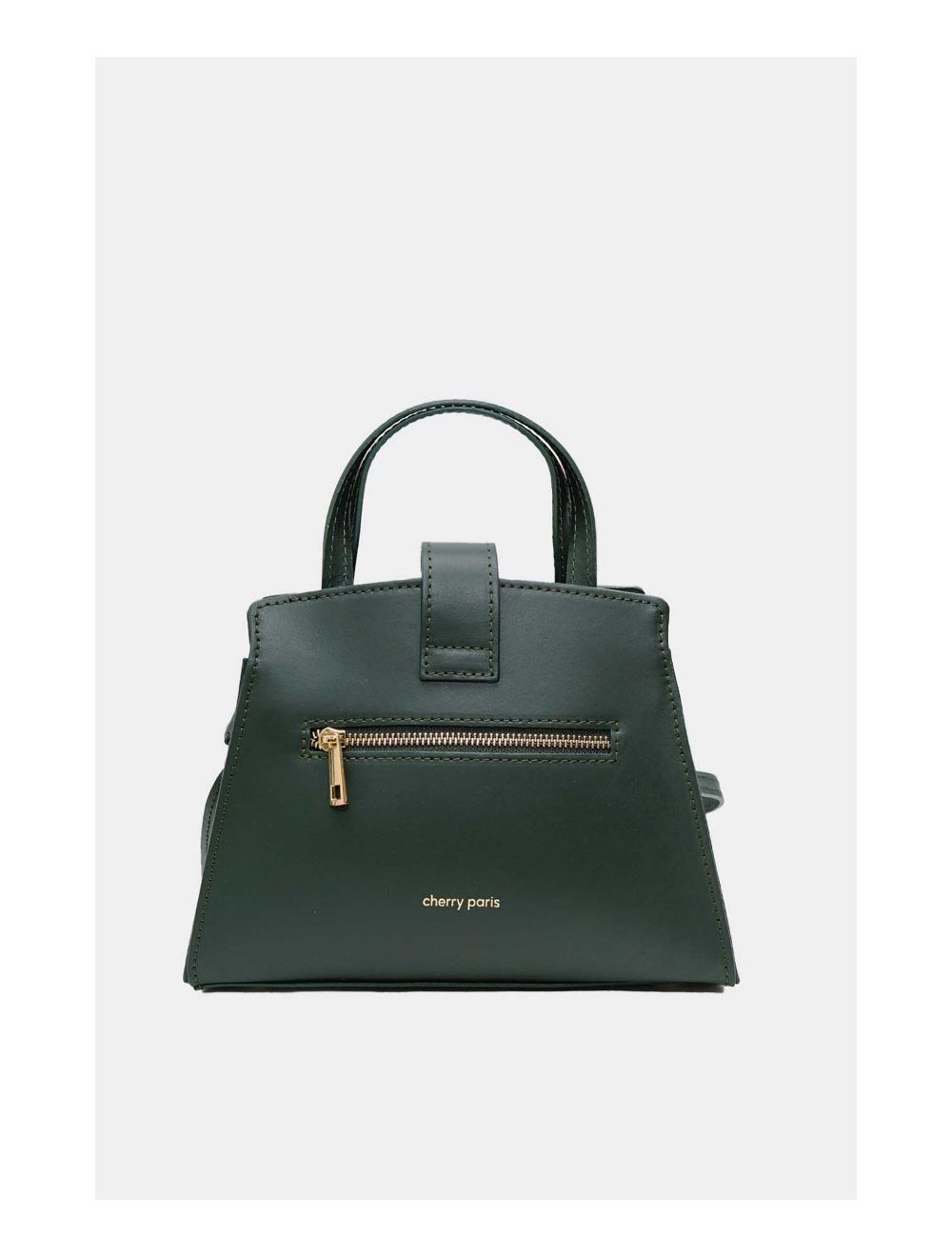 Tom&eva Medium Sac à Main Croûte Cuir Vachette Lisse 4126 ALBA-VERT