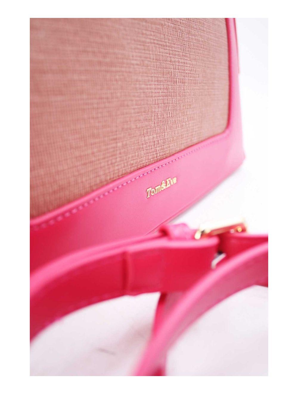 tom&eva Medium Sac à Main Vintage 24B-5961-Rose/Pink