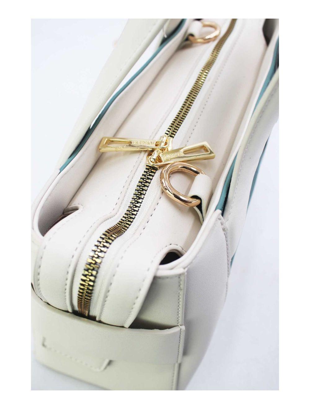 Tom&eva Medium Sac à Main Vintage 24B-5961-White/Blue