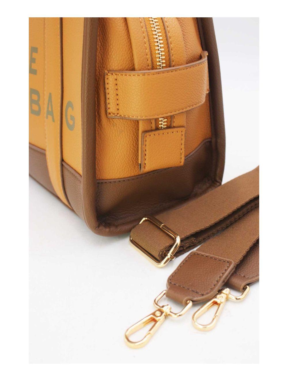 tom&eva Medium Sac Fourre-Tout Effet Cuir Grainé 24B-5948-Brown/Coffee