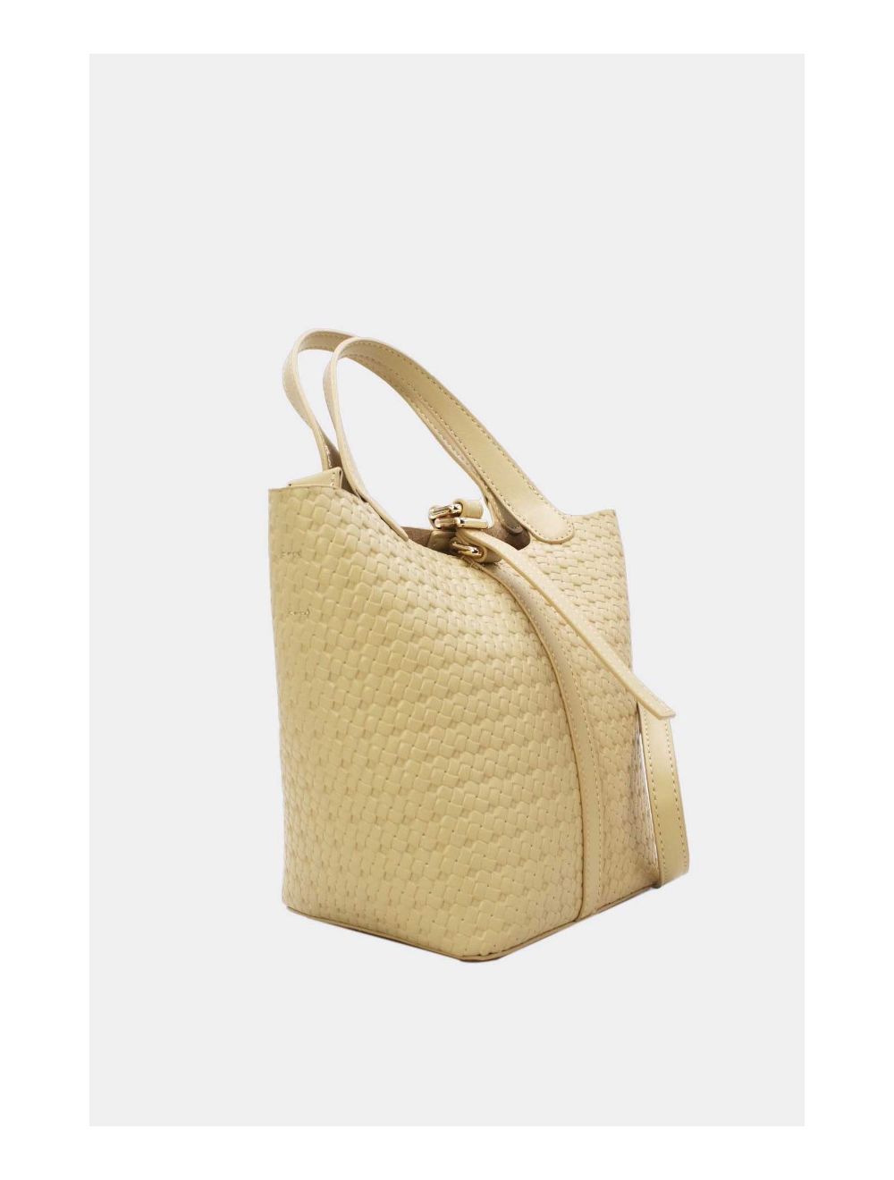 Tom&eva Medium Sac Seau Effet Tressé 24B-6070-Abricot