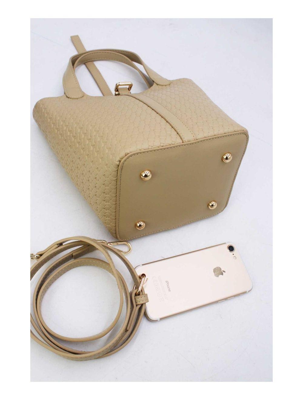 tom&eva Medium Sac Seau Effet Tressé 24B-6070-Abricot