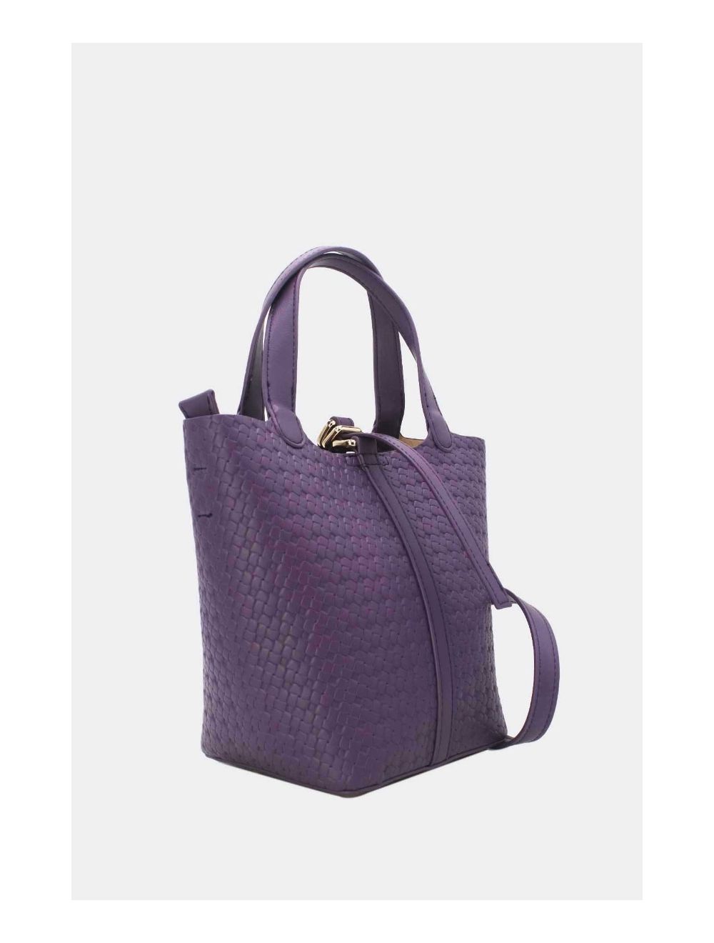 Tom&eva Medium Sac Seau Effet Tressé 24B-6070-Violet