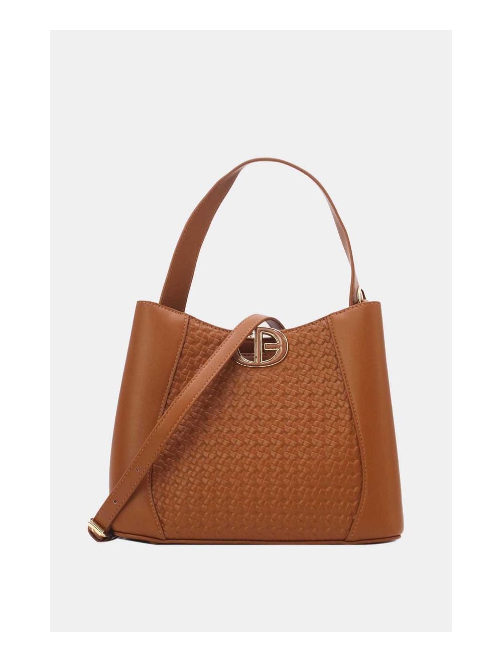 Tom&eva Medium Sac Seau Effet Tressé 24B-6075-Marron