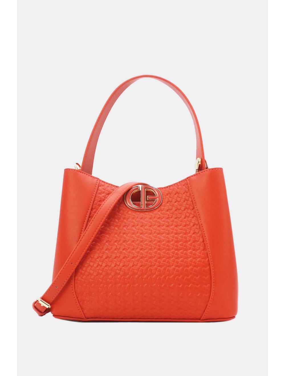 Tom&eva Medium Sac Seau Effet Tressé 24B-6075-Orange