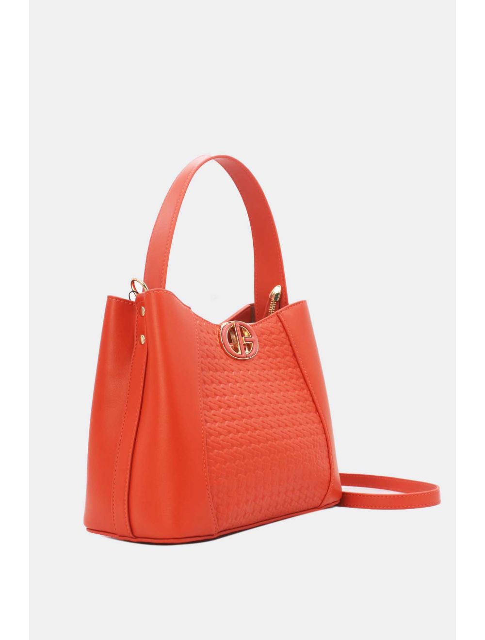 Tom&eva Medium Sac Seau Effet Tressé 24B-6075-Orange