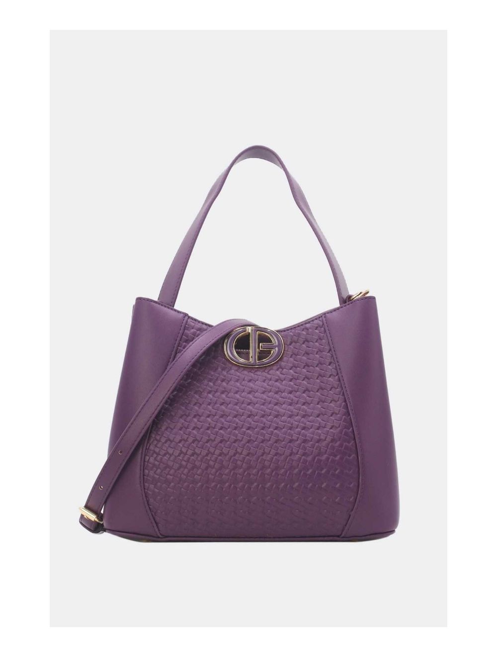 Tom&eva Medium Sac Seau Effet Tressé 24B-6075-Violet