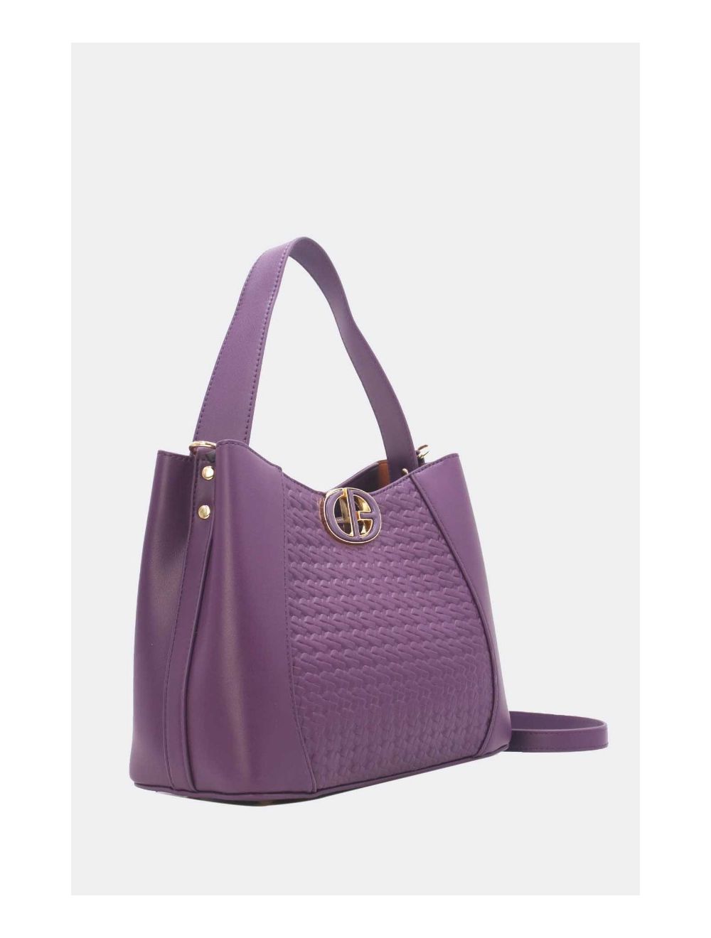 Tom&eva Medium Sac Seau Effet Tressé 24B-6075-Violet