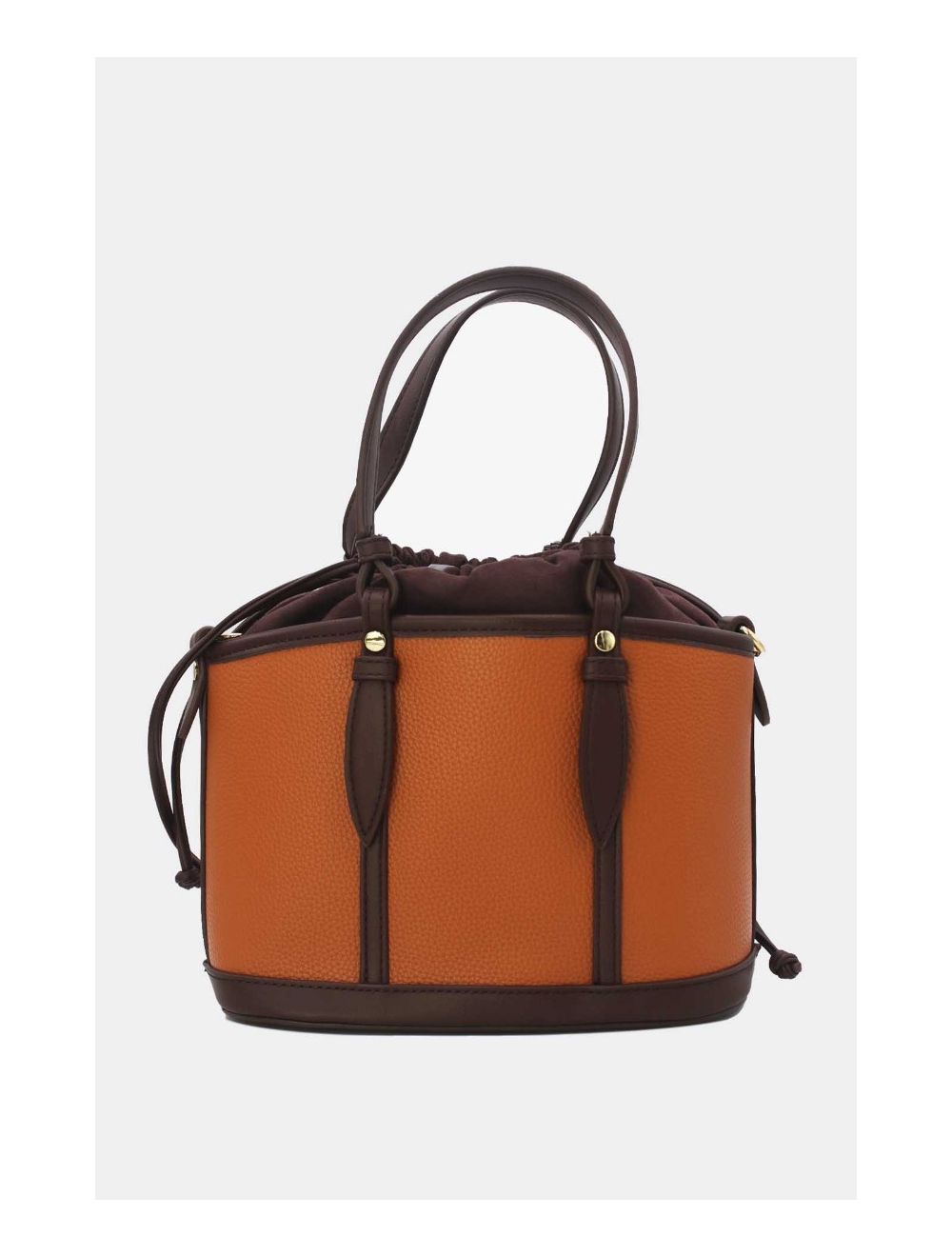 Tom&eva Medium Sac Seau Fermoir à Cordon 23P-5792-Brown/Coffee