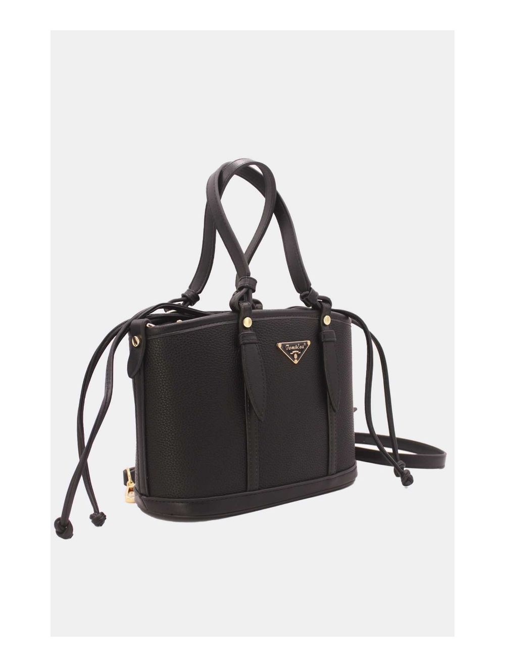 Tom&eva Medium Sac Seau Fermoir à Cordon 23P-5792-Noir