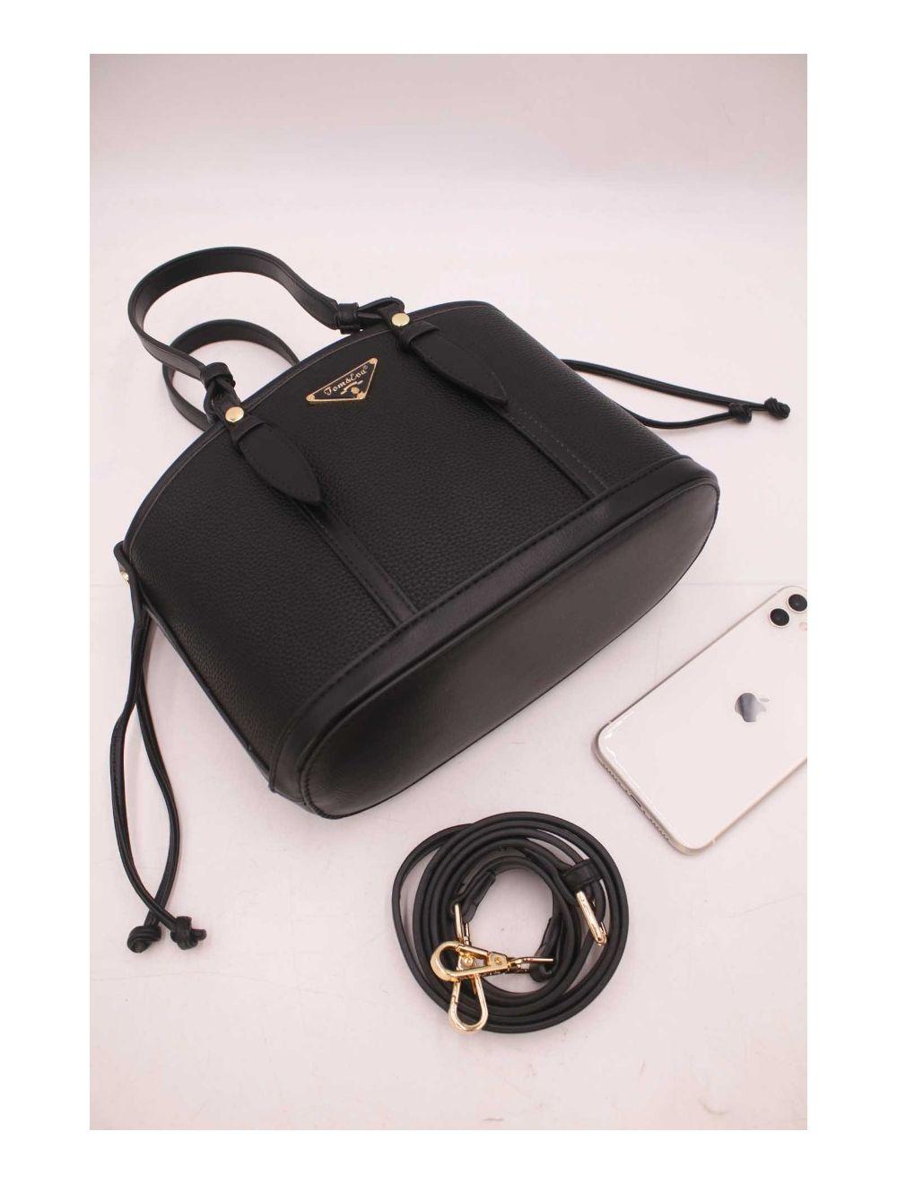 Tom&eva Medium Sac Seau Fermoir à Cordon 23P-5792-Noir