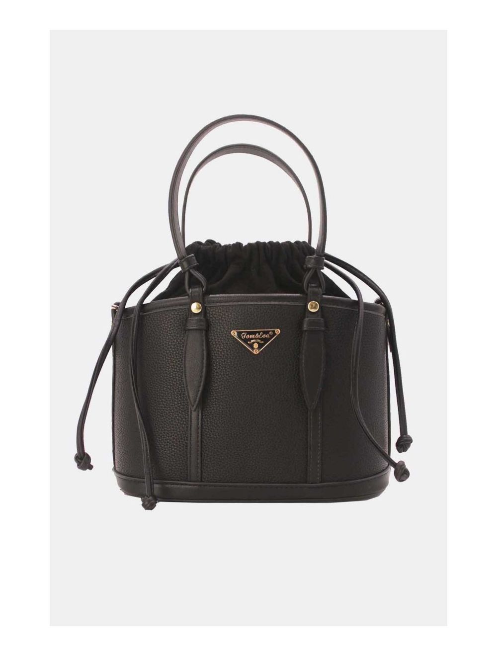 tom&eva Medium Sac Seau Fermoir à Cordon 23P-5792-Noir