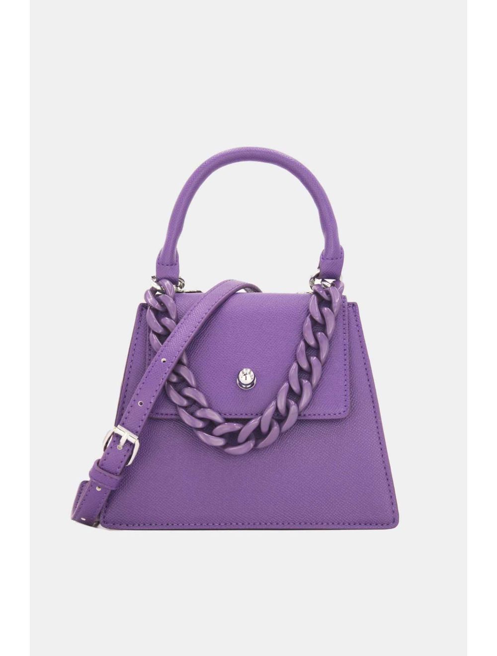 Tom&eva Mini Sac à Main à Chaîne à Rabat -19G-2811-Violet