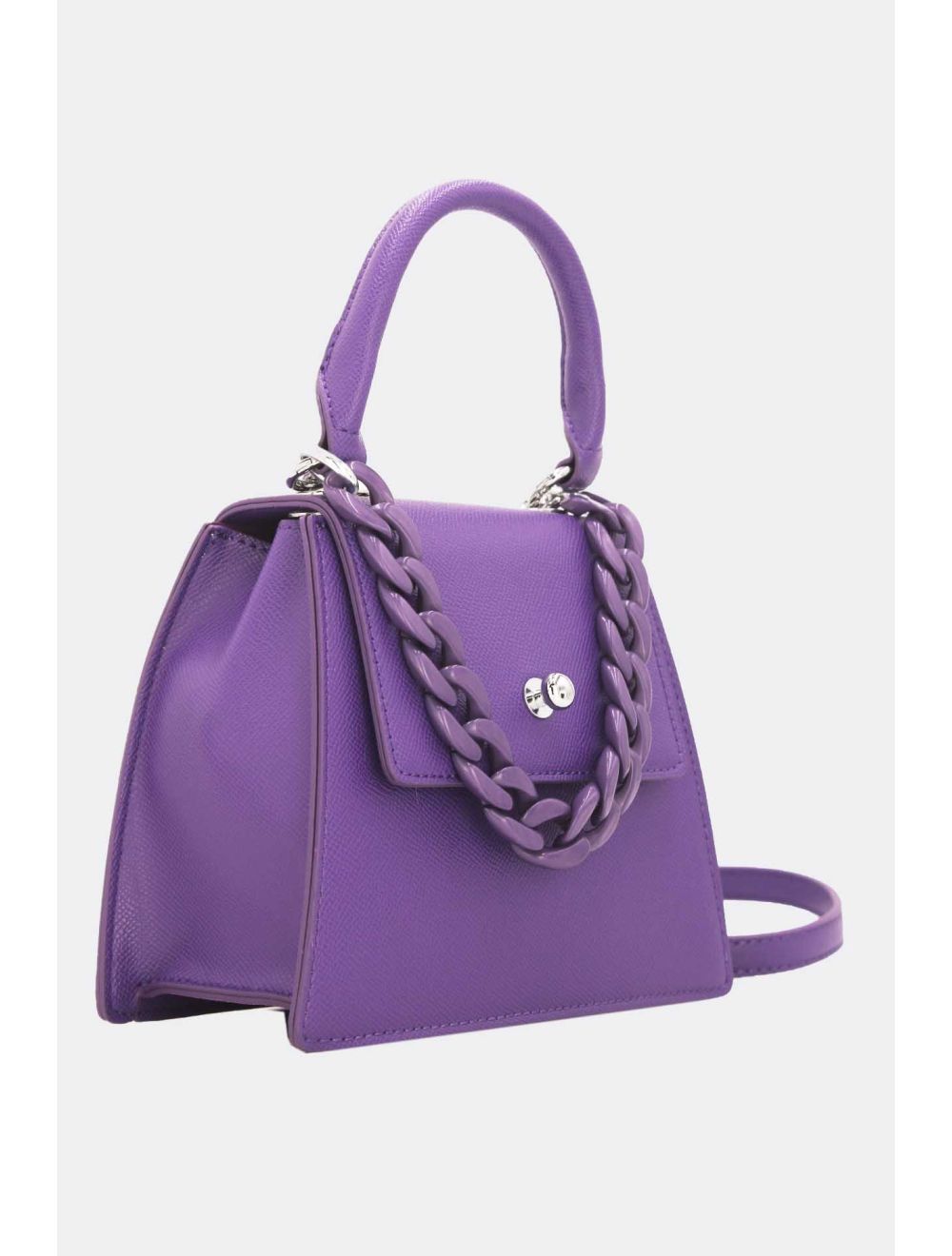 Tom&eva Mini Sac à Main à Chaîne à Rabat -19G-2811-Violet