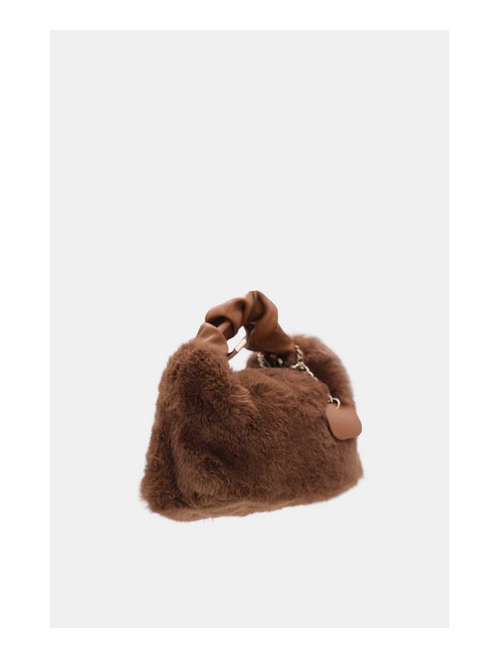 Tom&eva Mini Sac à Main Fausse Fourrure-23P-5689-Brun