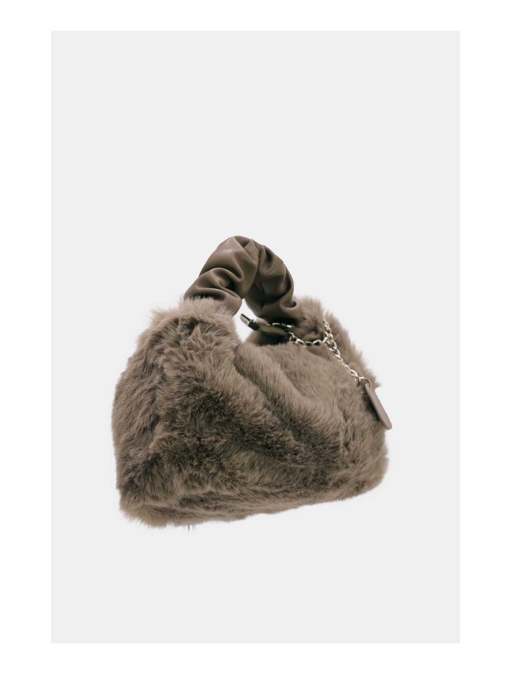 Tom&eva Mini Sac à Main Fausse Fourrure-23P-5689-Camel