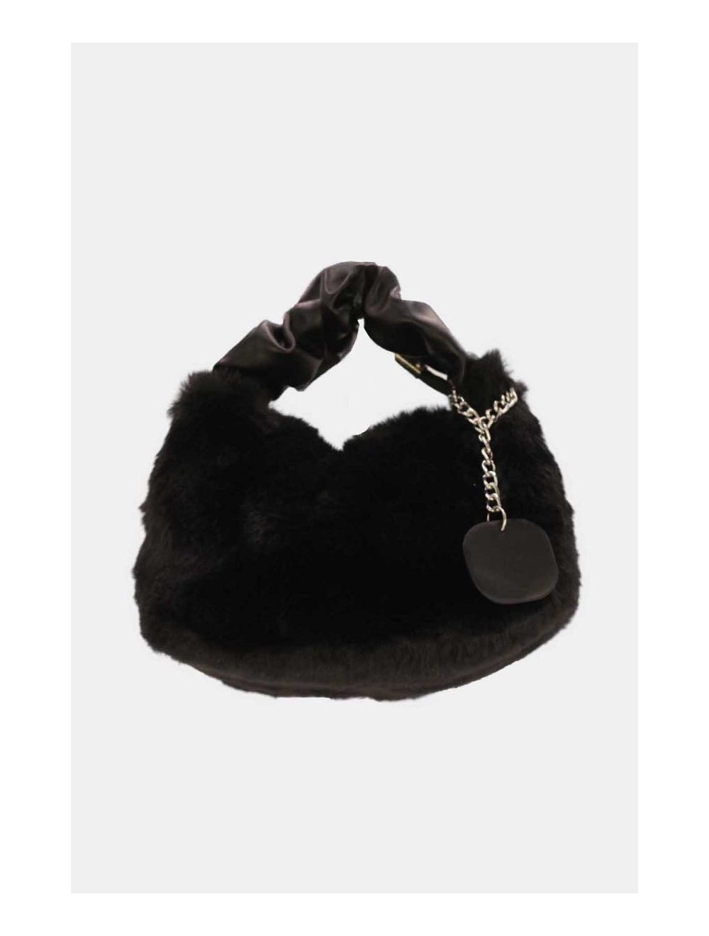 Tom&eva Mini Sac à Main Fausse Fourrure-23P-5689-Noir