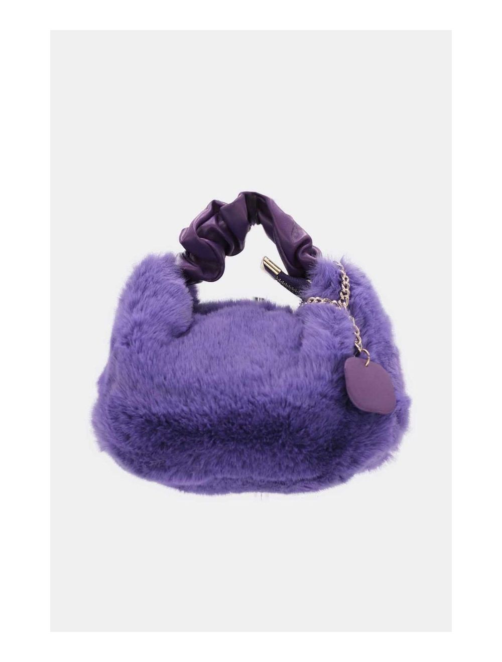 Tom&eva Mini Sac à Main Fausse Fourrure-23P-5689-Violet