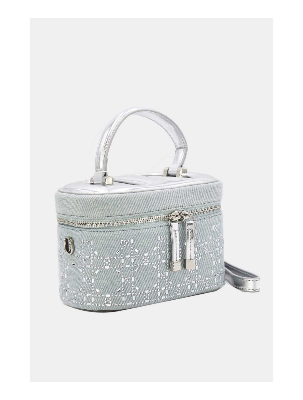 Tom&eva Mini Sac à Main Jeans Orné Strasse 24P-5995-L.Blue/Silver