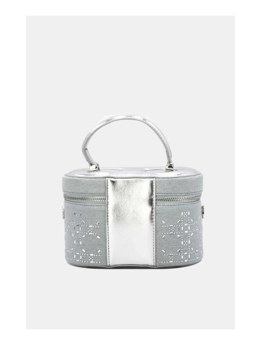 Tom&eva Mini Sac à Main Jeans Orné Strasse 24P-5995-L.Blue/Silver