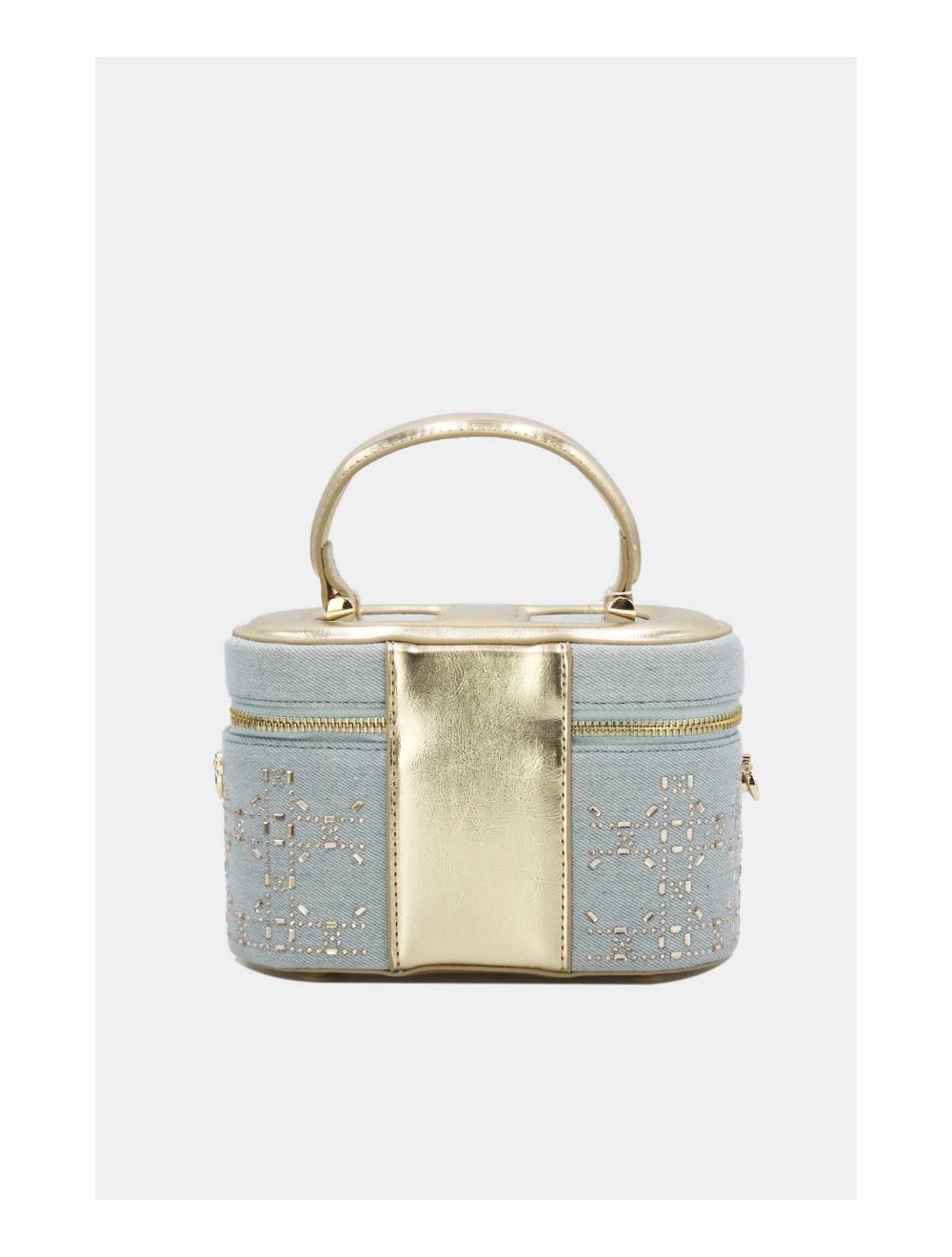 Tom&eva Mini Sac à Main Jeans Orné Strasse 24P-5995-L.Blue/Gold