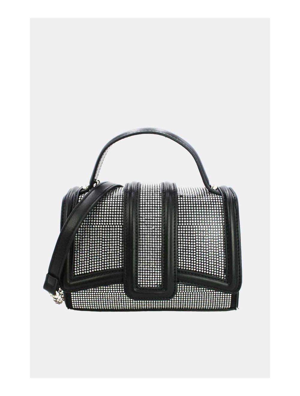 Tom&eva Mini Sac à Main Strassé Style Vintage 22B-5592-Black