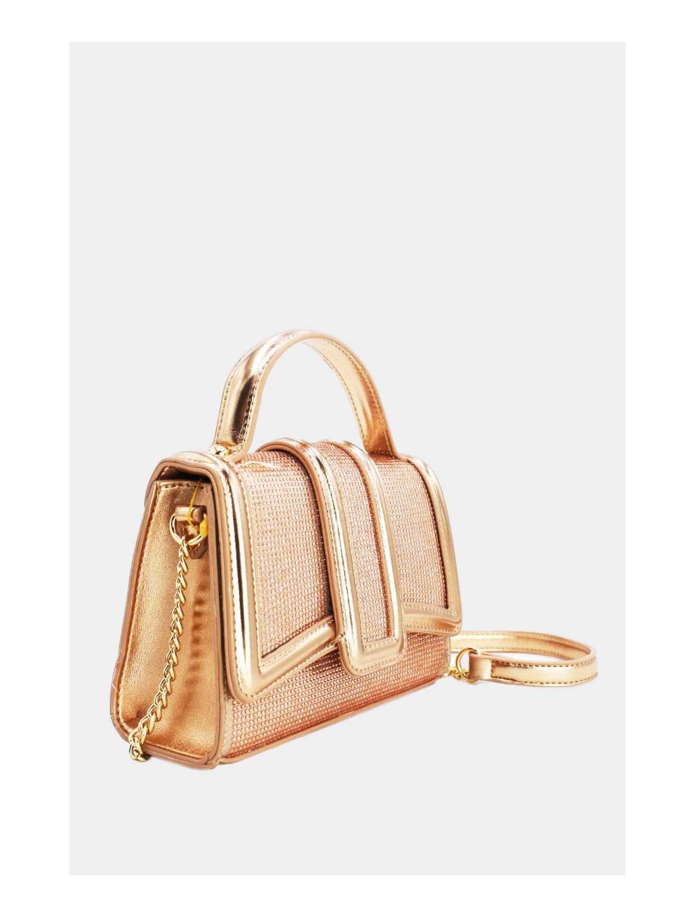 Tom&eva Mini Sac à Main Strassé Style Vintage 22B-5592-Champagne