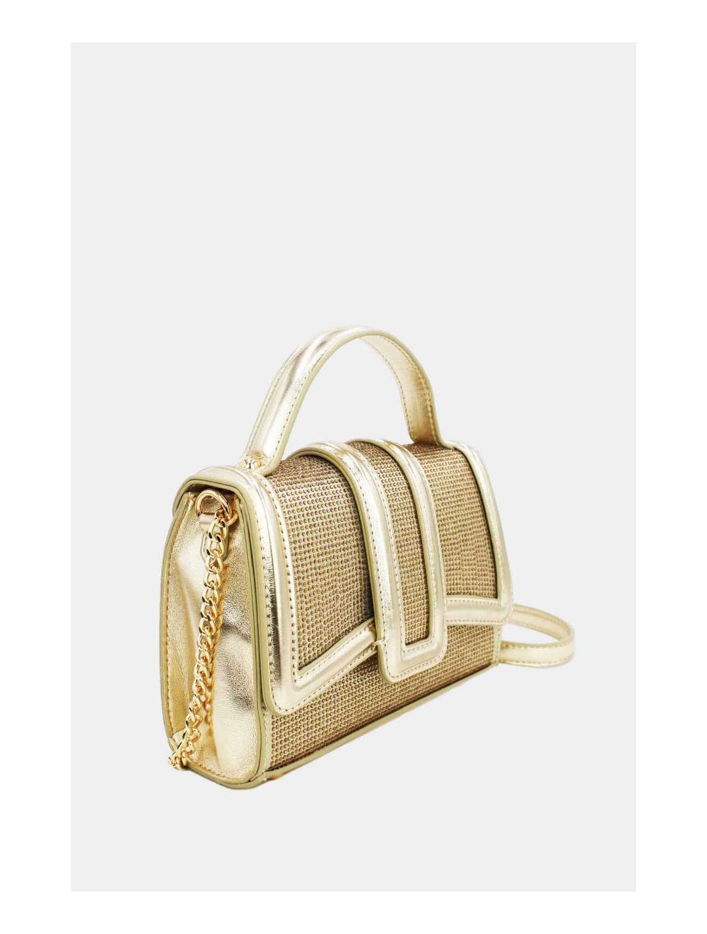 Tom&eva Mini Sac à Main Strassé Style Vintage 22B-5592-Gold