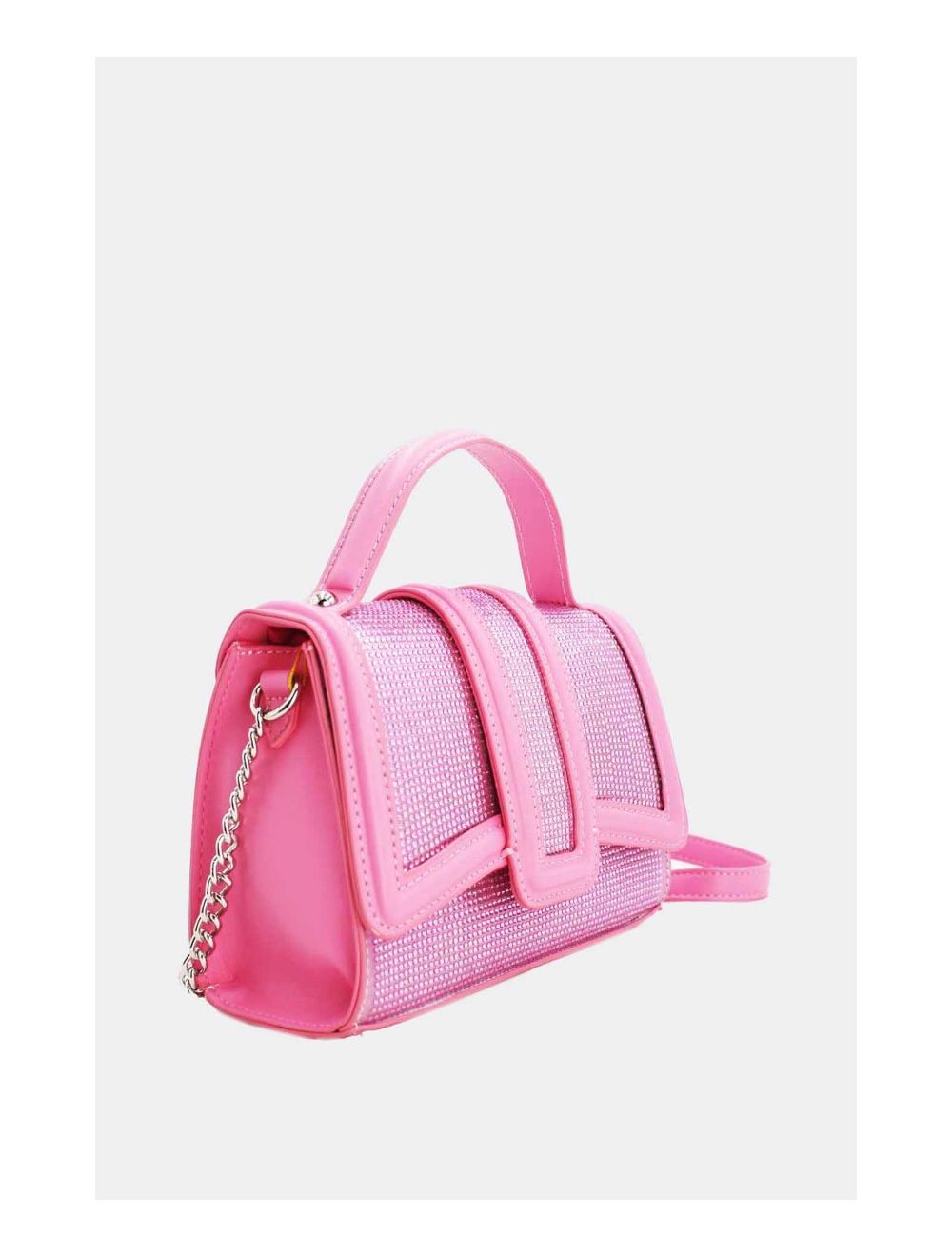 Tom&eva Mini Sac à Main Strassé Style Vintage 22B-5592-Pink