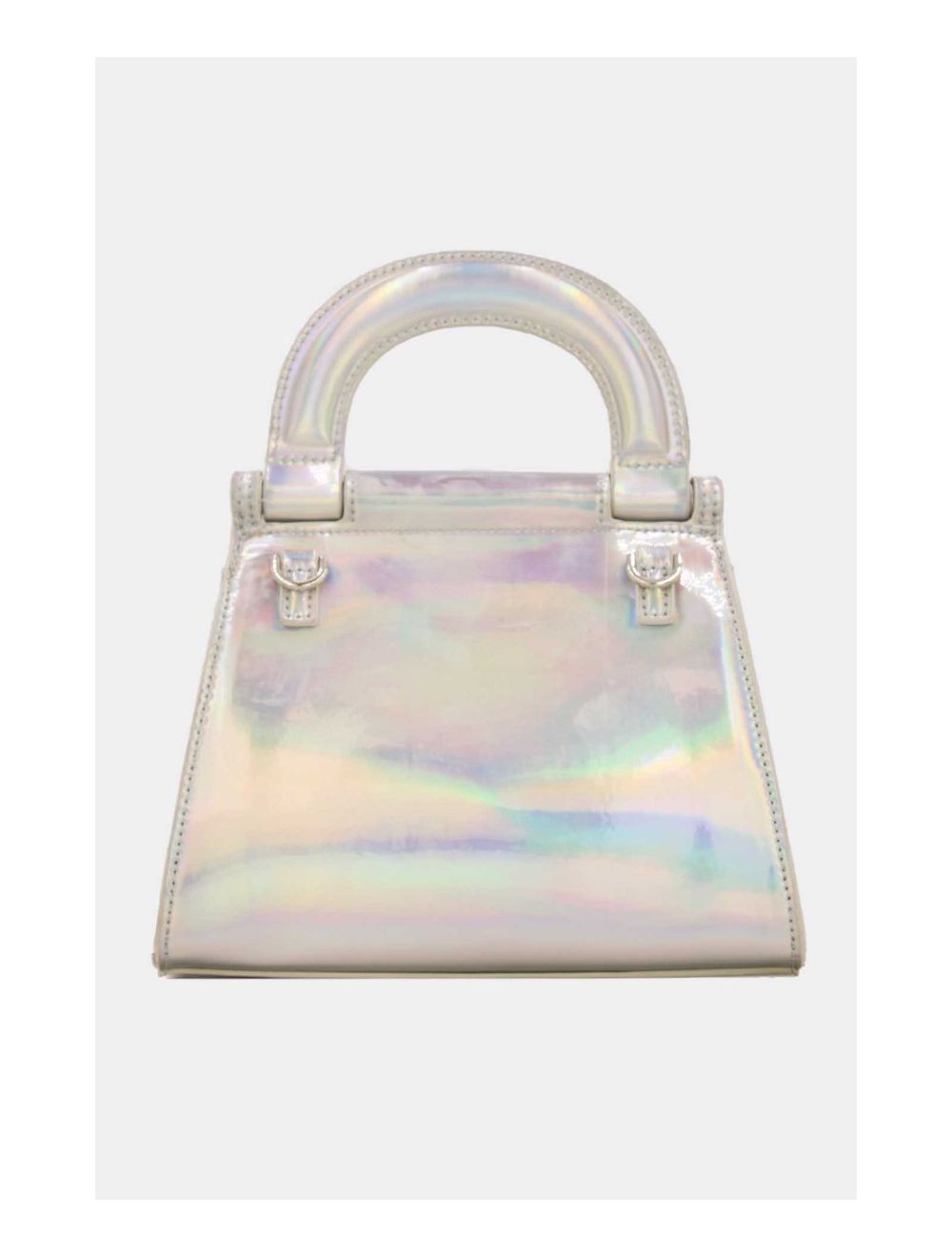 Tom&eva Mini Sac à Main Vernis Brillant 23P-5681-Argent