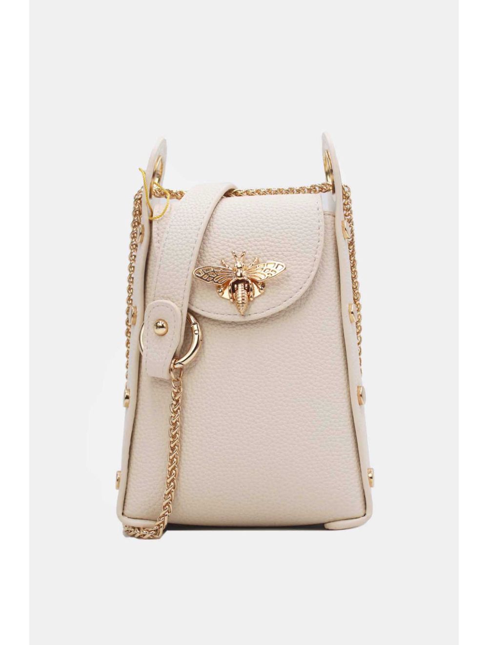 Tom&eva Mini Sac Abeille Pour Smartphone Chaîne Dorée-22P-5539-Abricot