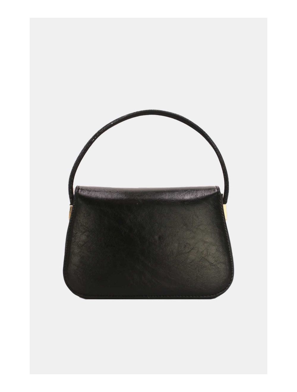 Tom&eva Mini Sac Carré Métallique Brillant 23P-5737-Black/White