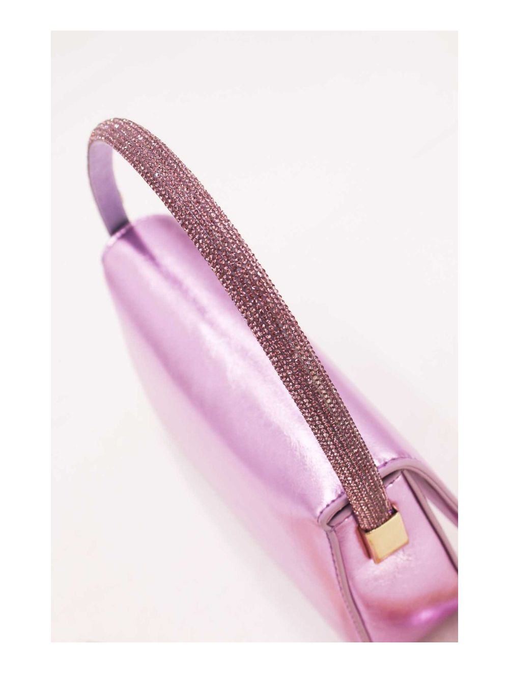 tom&eva Mini Sac Carré Métallique Brillant 23P-5737-Pink