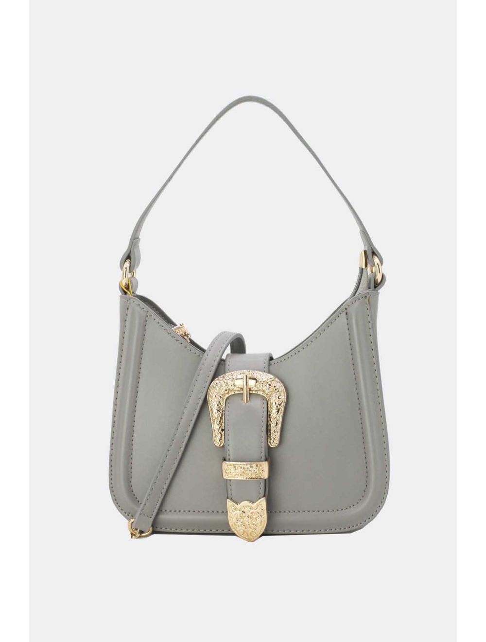 Tom&eva Mini Sac Porté épaule Avec Boucle Baroque -23P-5724-Gris